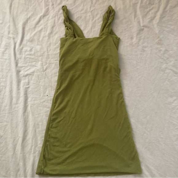 Vintage Y2K Sweet Pea by Staci Frati Stretchy Mesh Green Dress - Picture 2 of 3